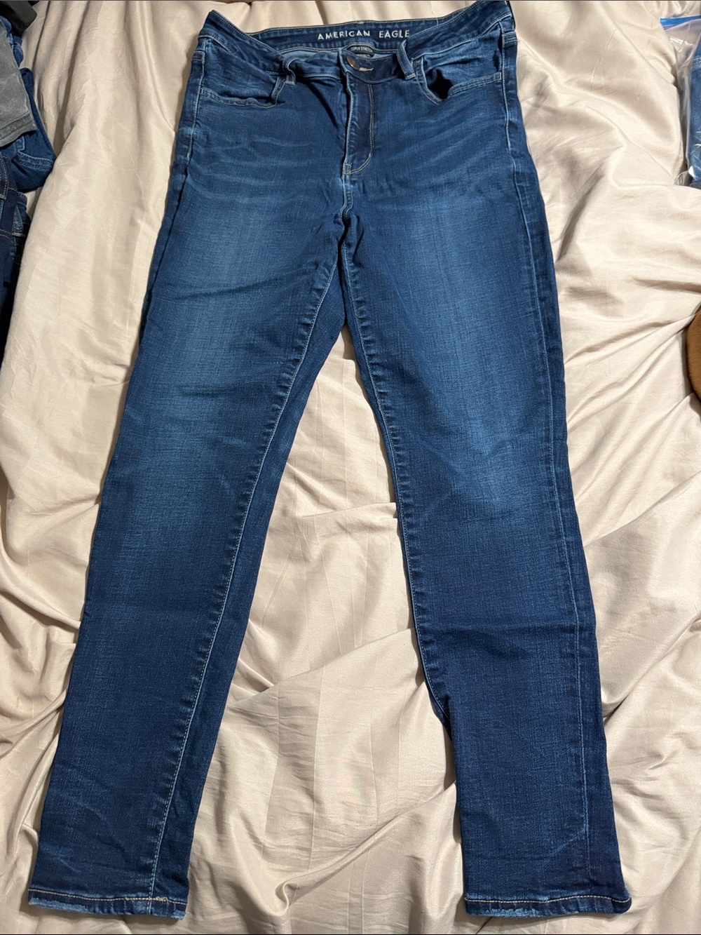 American Eagle Outfitters Women’s Dark Blue High rise jegging Jeans 12S